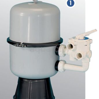 Filtr piaskowy SWIM TEC 600mm z zaworem bocznym 1 1/2"