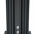 Prysznic solarny  Hybride Dada Straight aluminium z baterią do mycia stóp, antracyt,40 l - 5